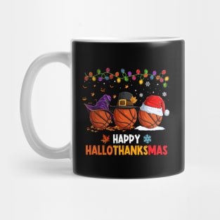 Basketball Costume Halloween Thanksgiving Christmas Happy Hallothanksmas Mug